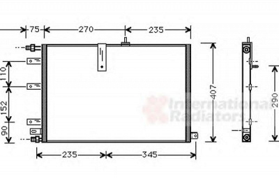 VAN WEZEL 47005034 -  Конденсатор, кондиционер